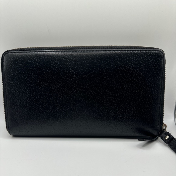 Kate Spade Black Textured Double Zipper Wristlet Wallet Phone Holder - Picture 2 of 8
